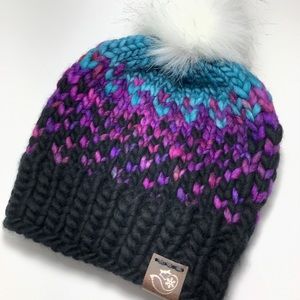 Sunrise Ends Beanie Pure Merino Wool Winter Hat
